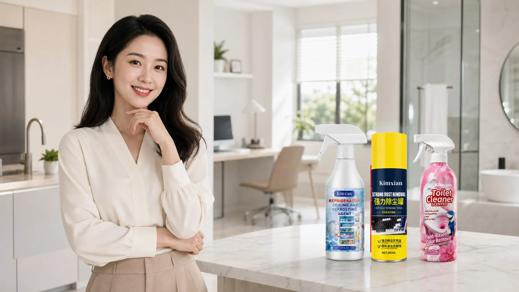KIMXIAN virtual female spokesperson with the home care collection